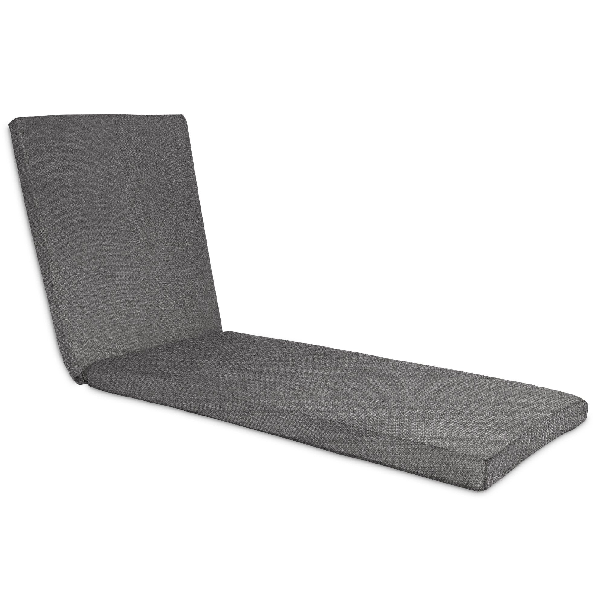 CLOSEOUT Chaise Lounge 77x24x3 - Water Resistant Outdoor Hinged Cushion - Perfect for Poolside, Patio & Backyard Relaxation