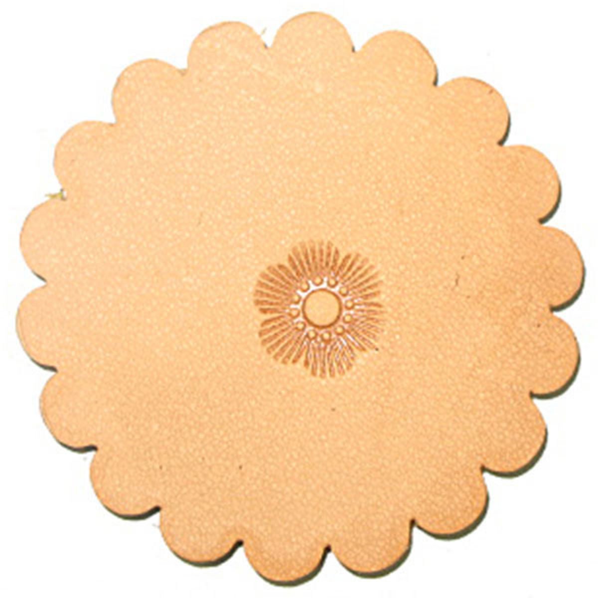 J615 Leather Crafting Tool for Flower Center Designs - Perfect for DIY Leatherworking, Embossing, and Handmade Leather Crafts