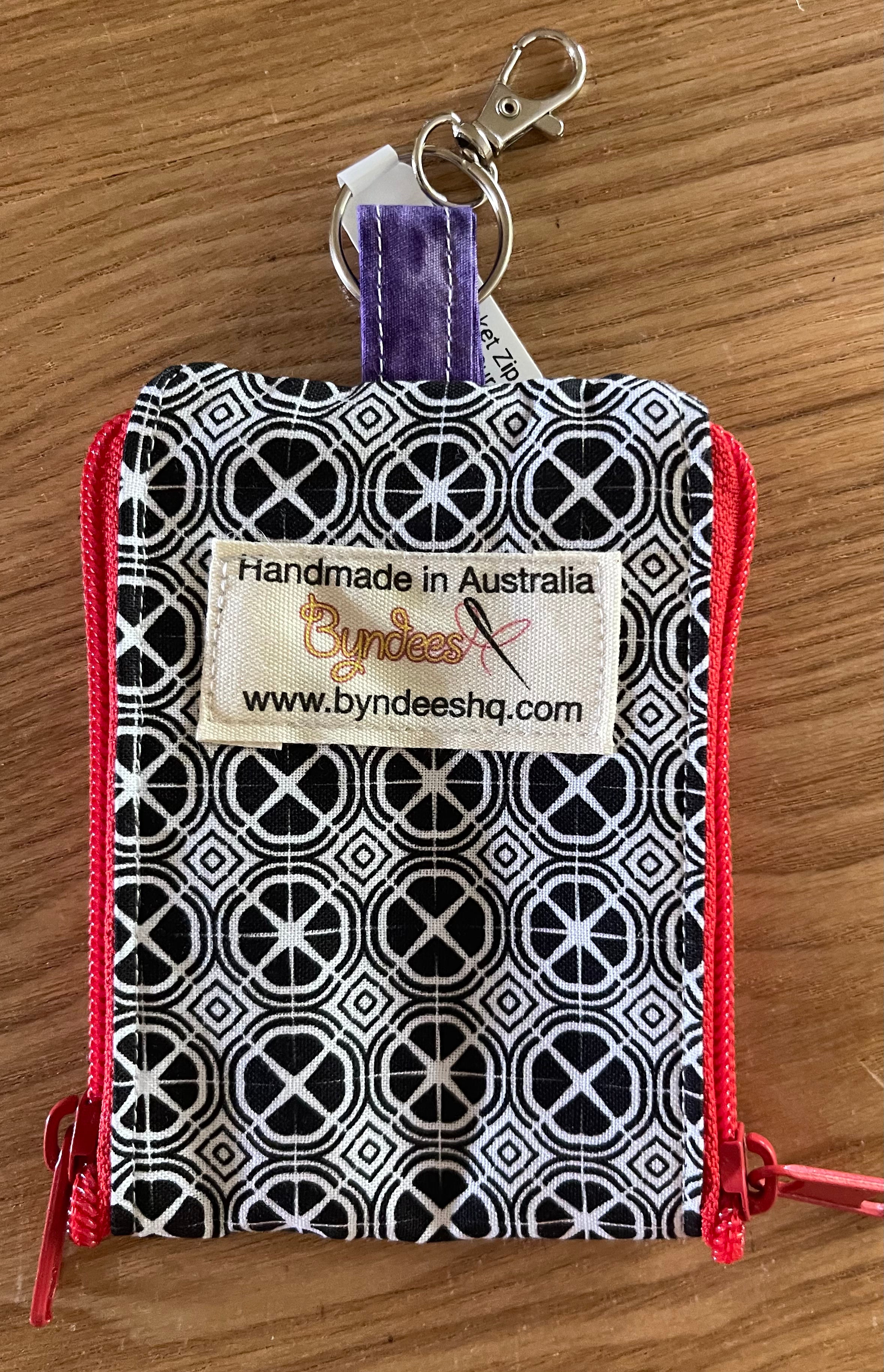 2 Pocket Zipper Keychain Purse - Small Leather Wallet for Keys, Cards & Cash (Black, White, Gray) | Perfect for Travel, Daily Use & Gift Giving