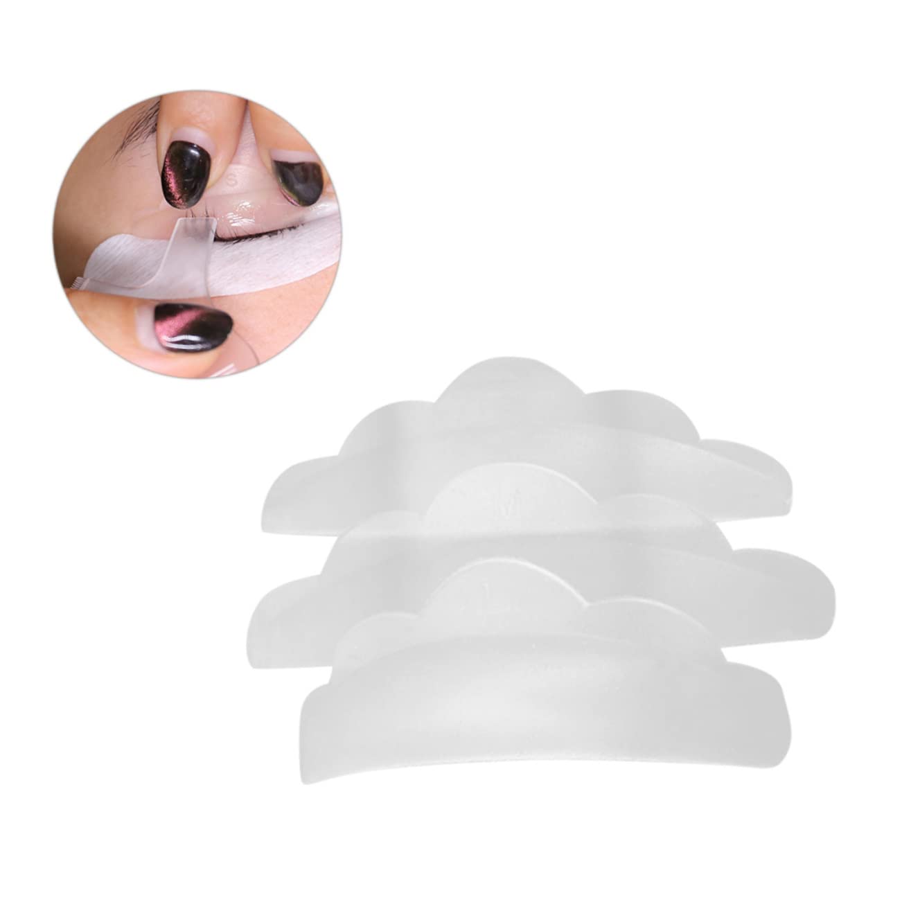 iPetboom 3 Pairs Professional Eyelash Extension Eye Pads - Soft Under Eye Patches for Lash Extensions & Makeup Application - Perfect for Salon, Spa & Home Use