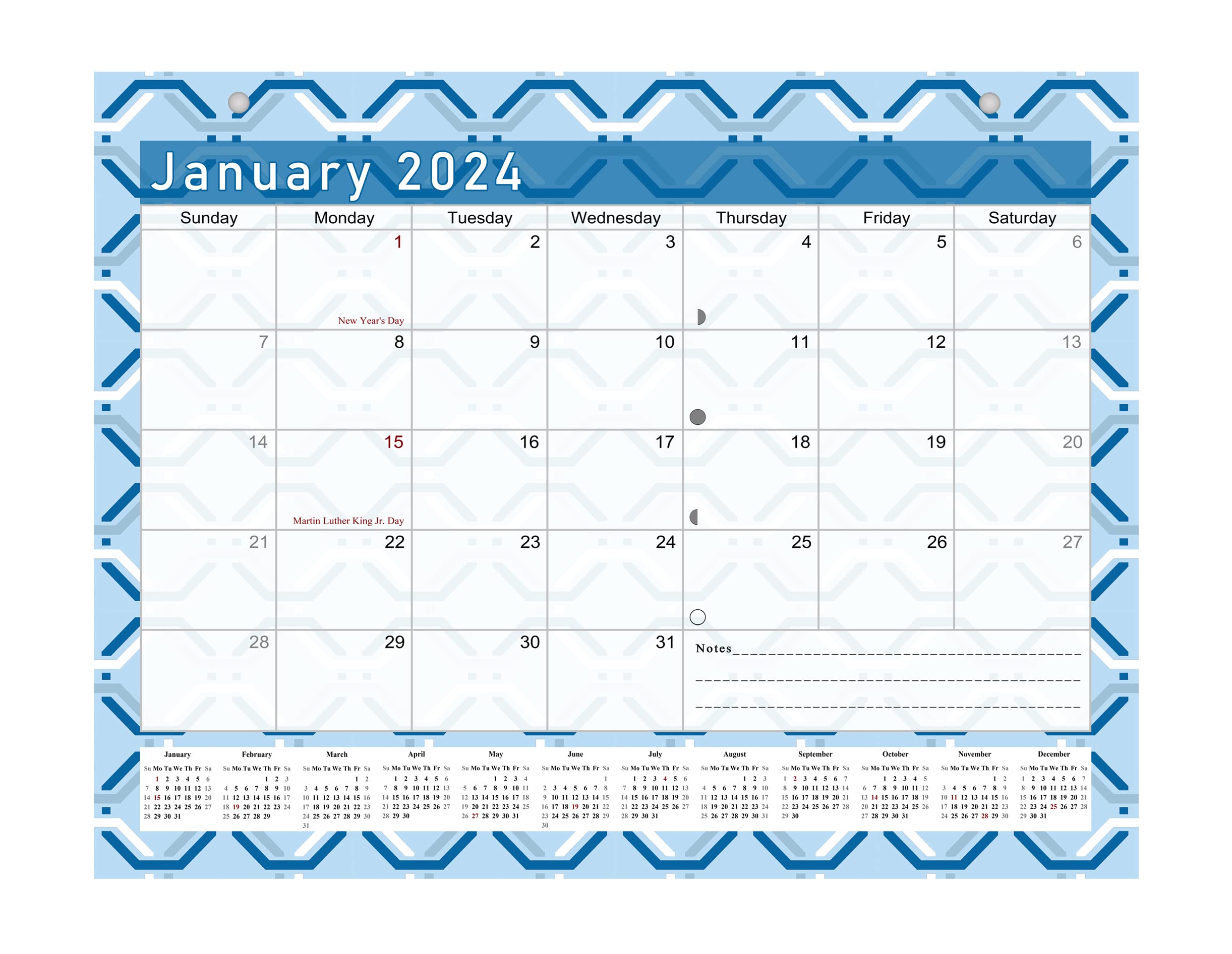 2024-2025 18-Month Magnetic & Desk Calendar Planner - Wall/Desktop Organizer with Bonus Stickers - Perfect for Office, Home & School Planning (Edition #26-04)