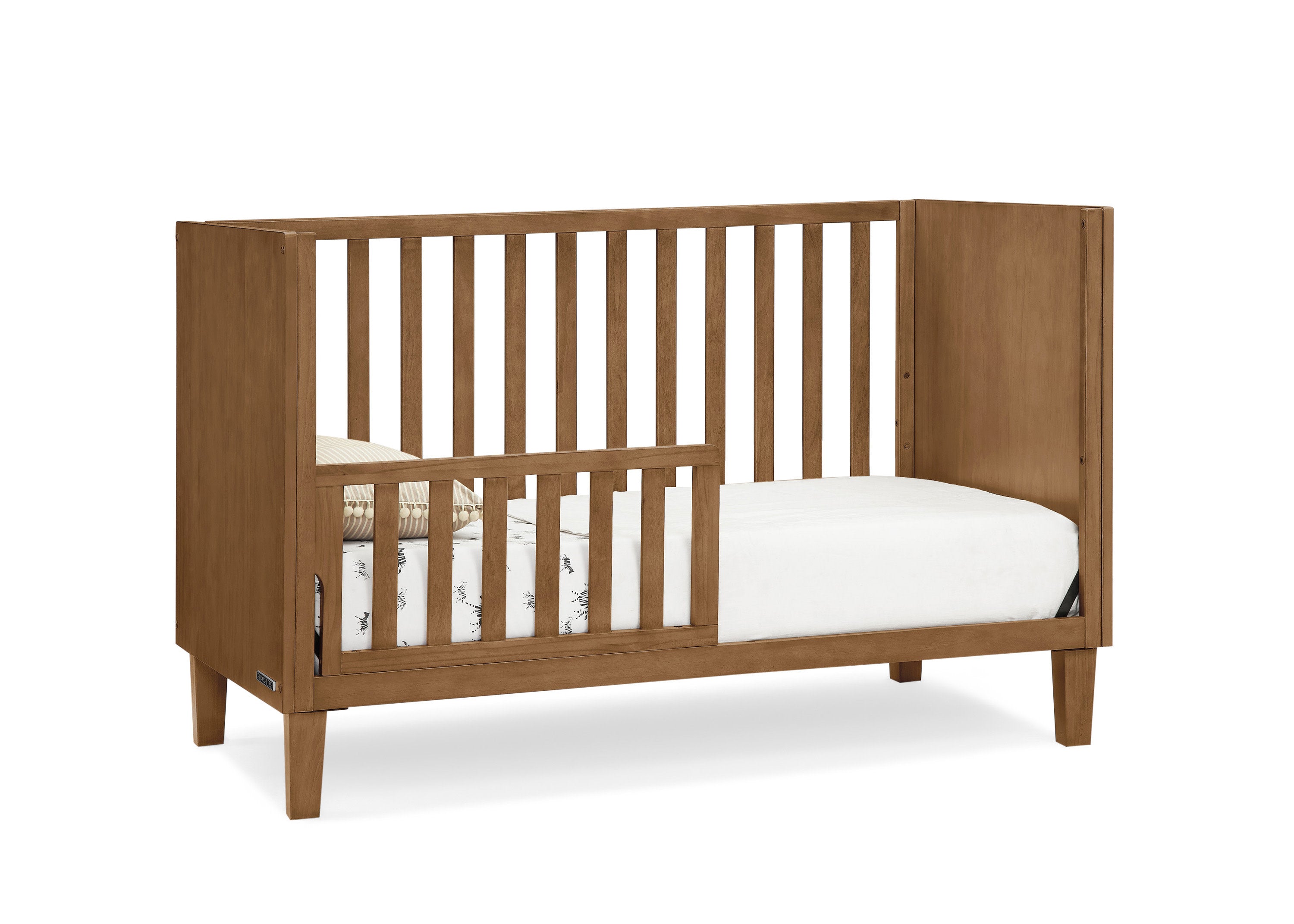 Sonny 4-in-1 Convertible Baby Crib - Toddler Bed, Daybed & Full-Size Bed - Safe Nursery Furniture for Boys & Girls - Perfect for Bedrooms, Daycare & Guest Rooms