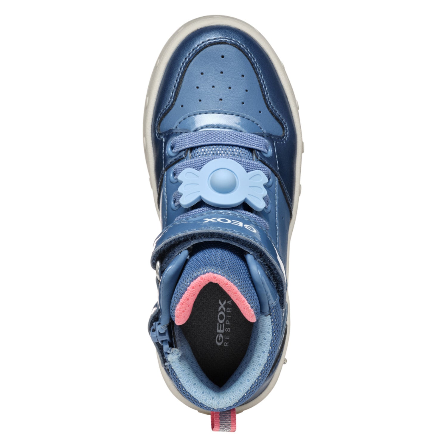Geox Skylin Blue Kids Sneakers - Breathable Lightweight School Shoes for Boys & Girls - Perfect for Running, Walking & Outdoor Play