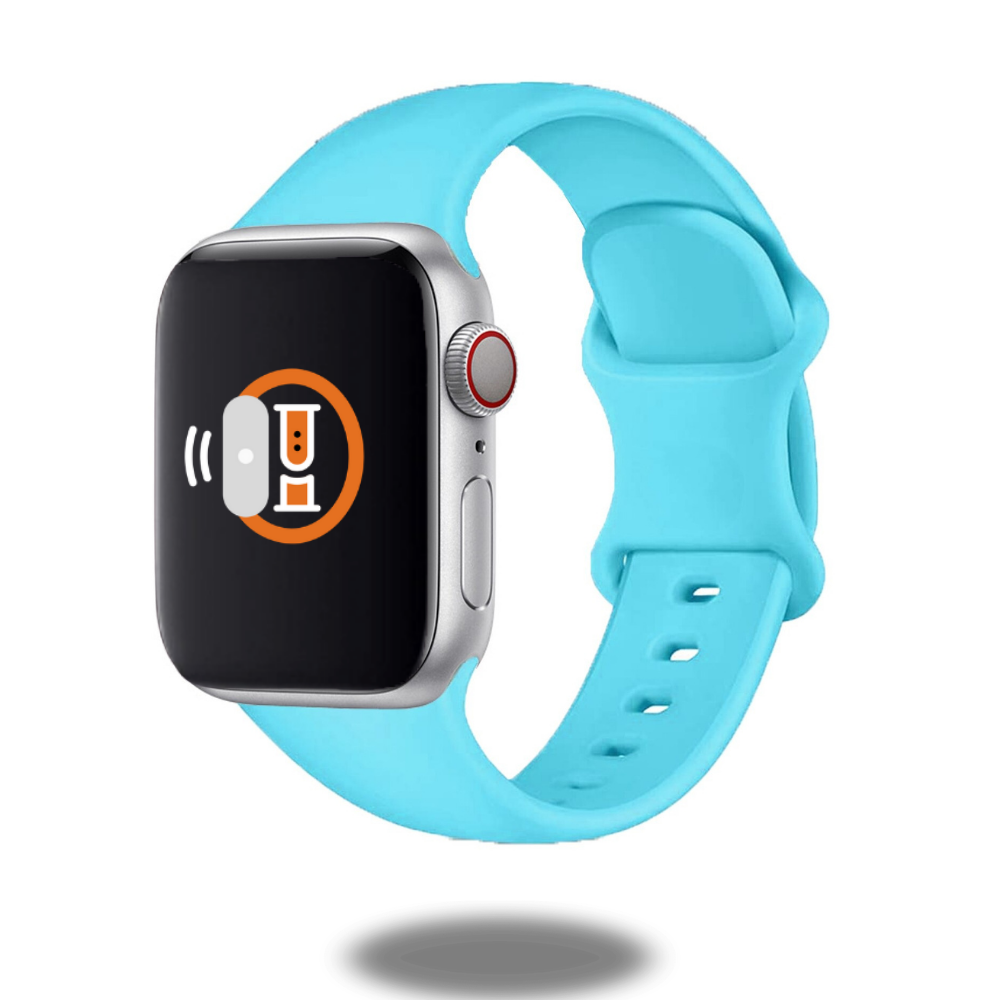Premium Silicone Classic Double Buckle Watch Band - Durable & Comfortable Wrist Strap for Apple Watch, Fitbit & Samsung Galaxy - Perfect for Workouts, Running & Everyday Wear