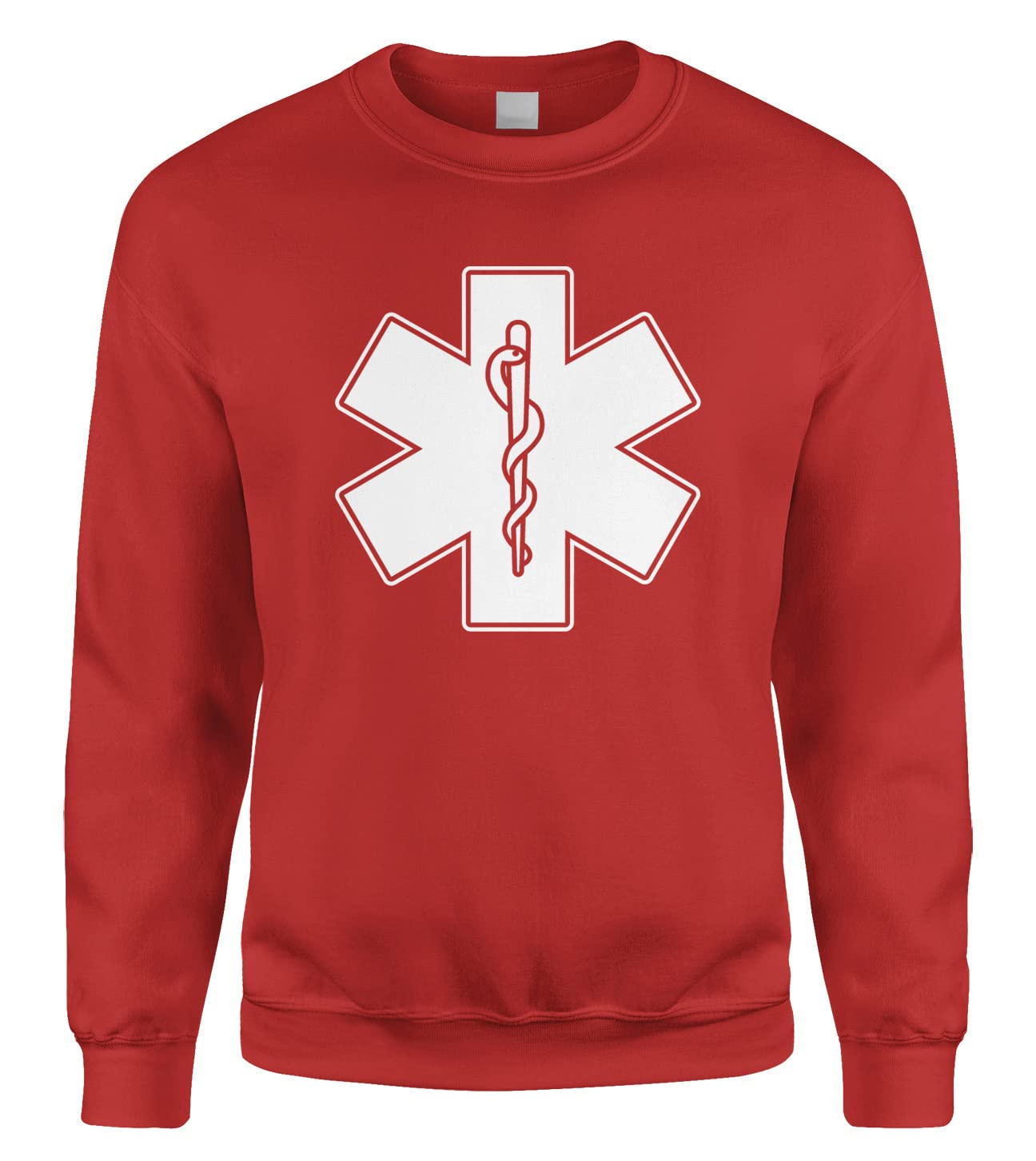 Cybertela EMT EMS Paramedic Crewneck Sweatshirt - Emergency Medical Services Apparel for First Responders - Perfect for EMT Training, Ambulance Crews & Medical Professionals