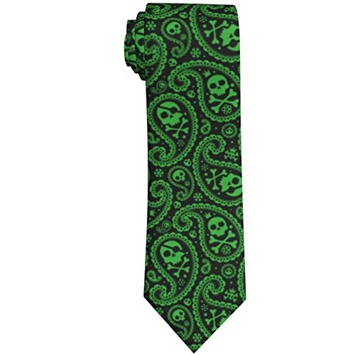 Black and Green Paisley Skull