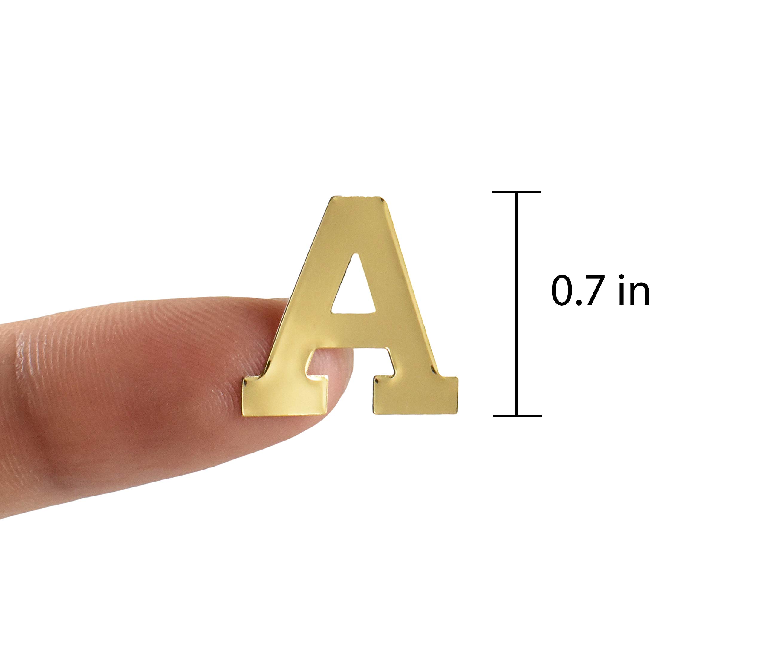 QQ&U 3 Sheets Gold Foil Alphabet Letter and Number Stickers for Scrapbooking, DIY Crafts, Gift Wrapping, and Home Decor