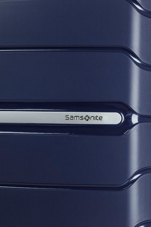 Samsonite Oc2lite 75cm Large 4 Wheel Hard Shell Suitcase - Lightweight Spinner Luggage with TSA Lock, Navy Blue - Perfect for Business Travel & International Vacations
