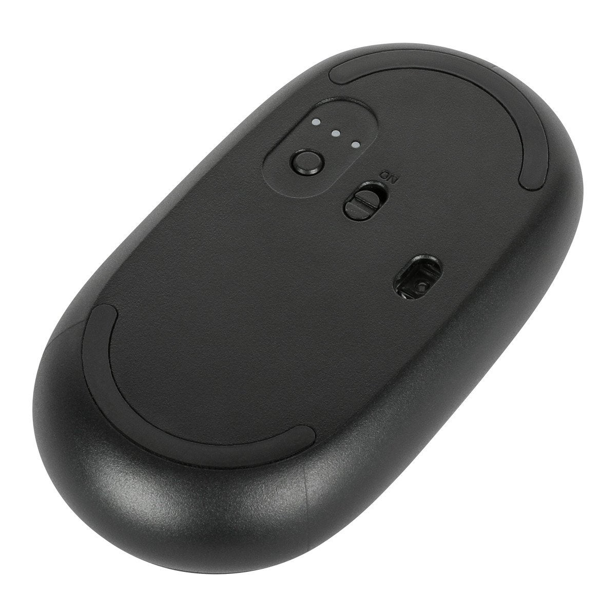 Compact Multi-Device Antimicrobial Wireless Mouse - Ergonomic USB Bluetooth Mouse for Laptop, PC, Mac - Perfect for Office, Home & Travel Use