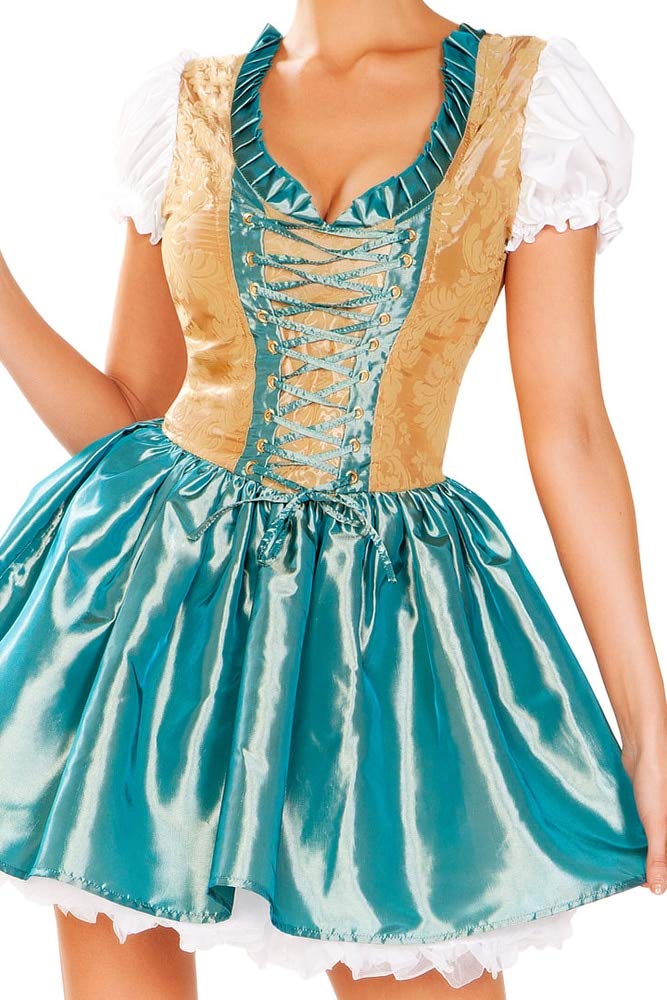 Sexy Beer Girl Costume for Women - Halloween, Cosplay, and Oktoberfest Party Outfit - 1PC Roma Themed Dress for Adults