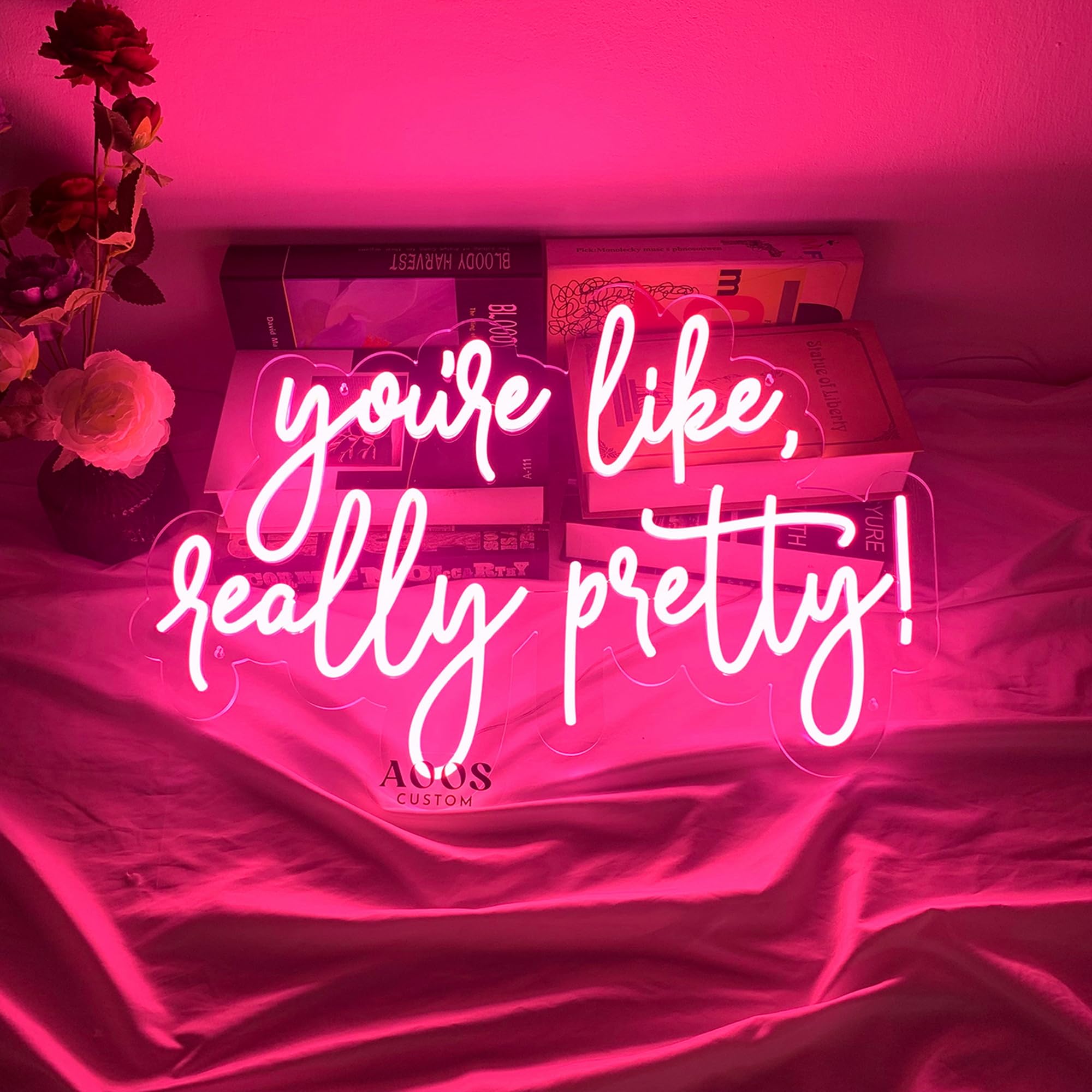 Custom Neon Signs for Wall Decor - Personalized LED Neon Lights for Home, Bedroom, Wedding & Party Decor - Aesthetic Room Lighting for Kitchen, Living Room & Office Spaces