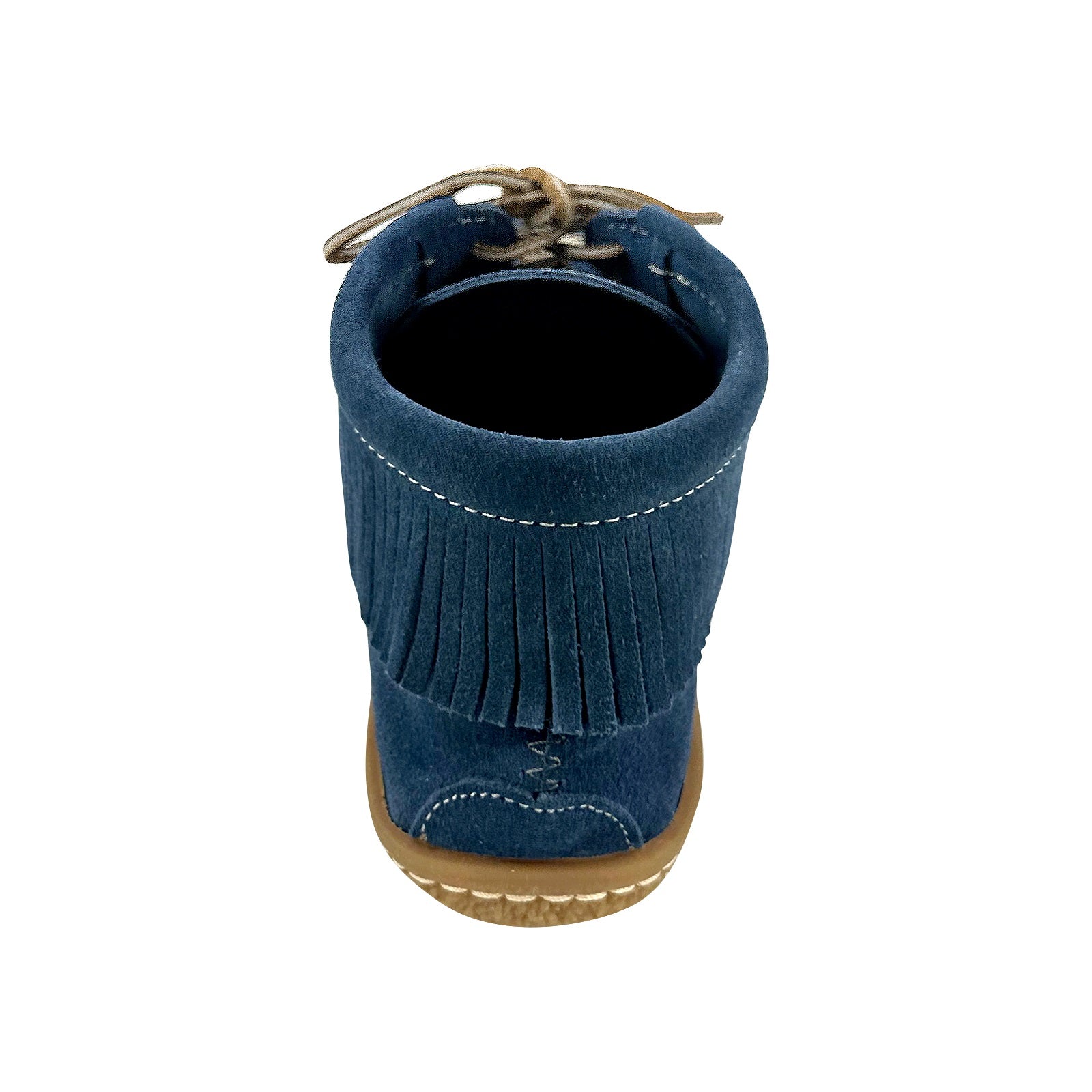 Women's Comfortable Blue Suede Moccasins with Crepe Sole - Soft Slip-On Loafers for Casual Wear, Office & Travel