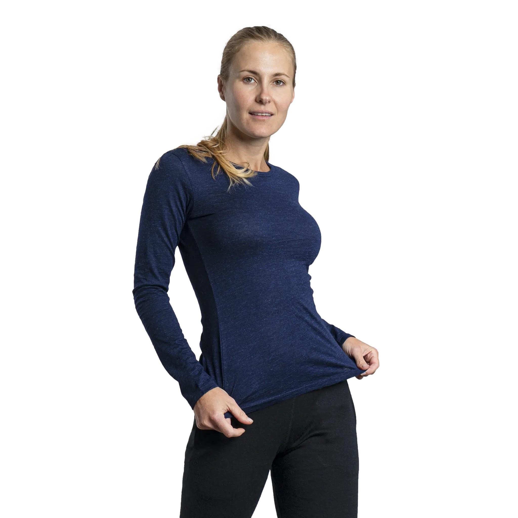 Royal Alpaca Long Sleeve Shirt for Women - Moisture Wicking Thermal Base Layer for Hiking, Camping & Outdoor Activities