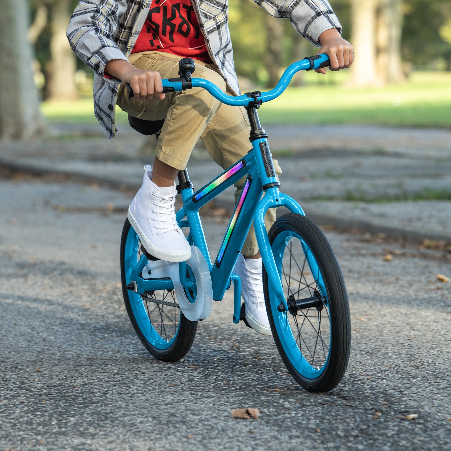 Light Rider 16 - LED Illuminated Kids Bicycle with Flashing Wheels | Safe & Fun Night Riding Bike for Boys & Girls | Perfect for Neighborhood Cruising & Evening Adventures