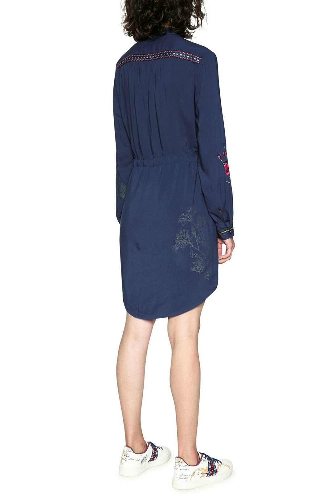 Desigual Women's Jazmin Long Sleeve Floral Print Dress - Elegant & Comfortable for Parties, Weddings & Date Nights