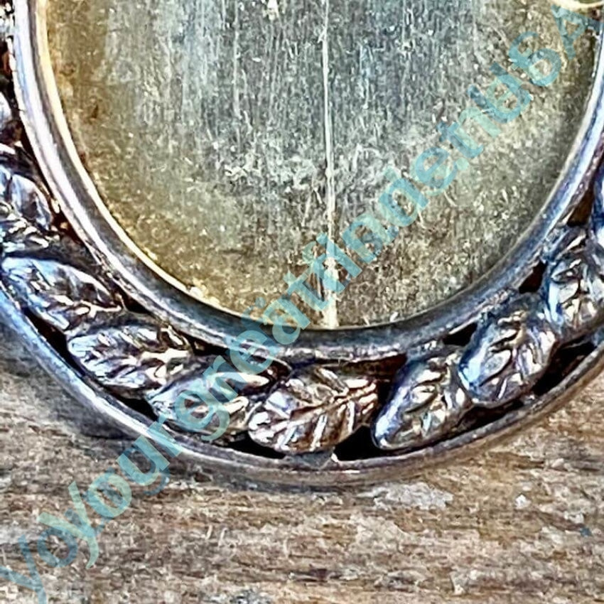 Sterling Silver Diamond Picture Frame Pendant Pin - Elegant Jewelry for Gifts, Memorials & Special Occasions