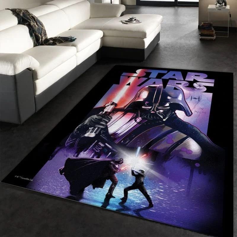 Soft Non-Slip Movie Character Area Rugs 3x5 4x6 5x8 5.2x9 ft - Cozy Bedroom & Living Room Decor for Movie Lovers - Perfect Gift for Boys - Ideal for Home Theater, Game Rooms & Fan Cave Decor