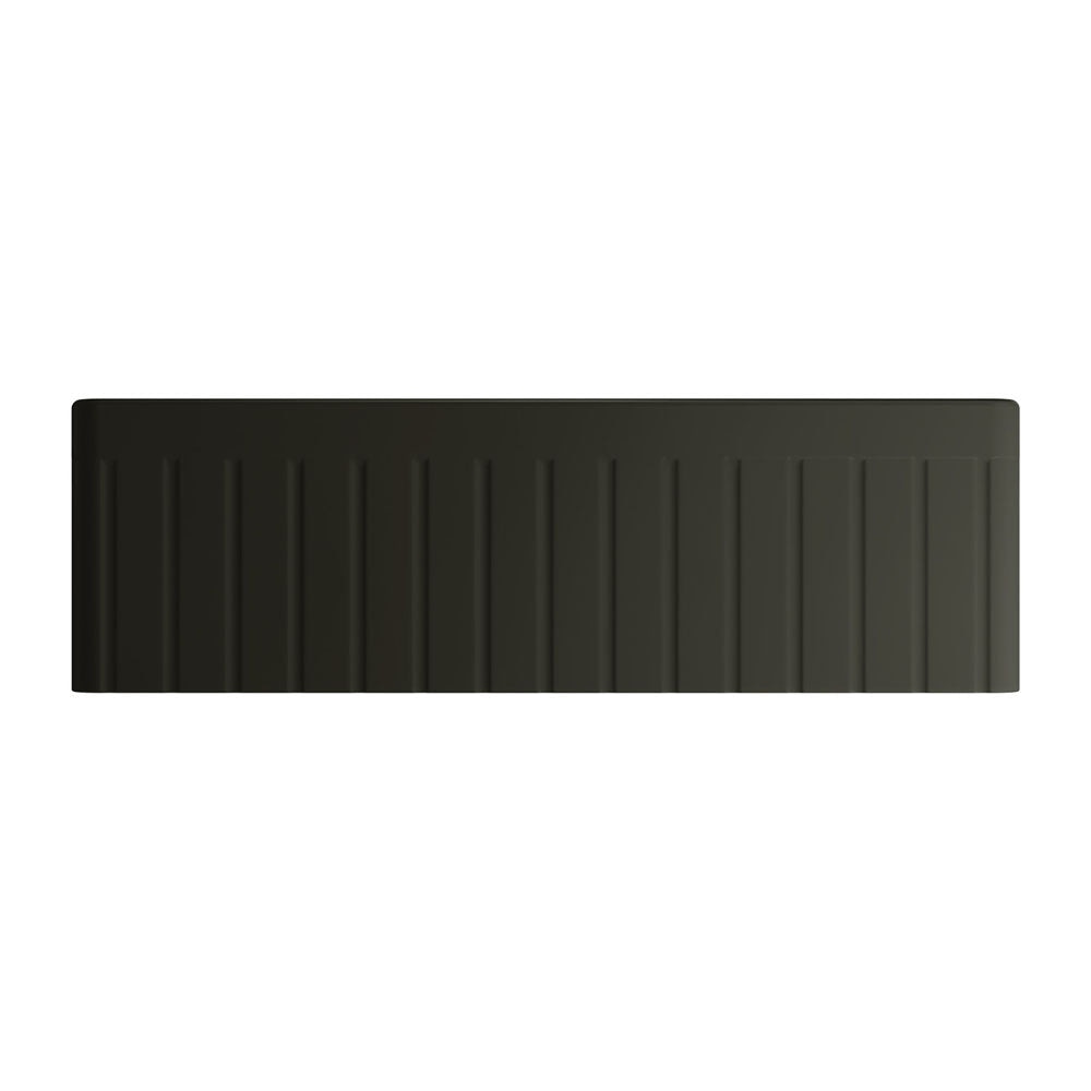 Fienza 68708 Benson Large Single Butler Sink in Matte Black - Premium Farmhouse Kitchen Sink for Modern & Rustic Home Decor