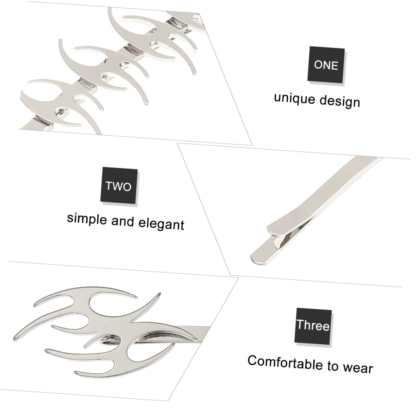 Minkissy Stylish 4-Piece Halloween Hair Clips Set - Punk Fashion Hair Accessories for Women | Perfect for Costume Parties, Cosplay & Gothic Outfits