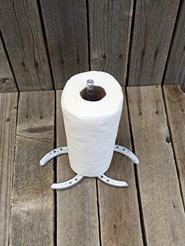 Stainless Steel Horseshoe Paper Towel Holder - Rustproof Kitchen & Bathroom Organizer for Home, Office, or RV Use