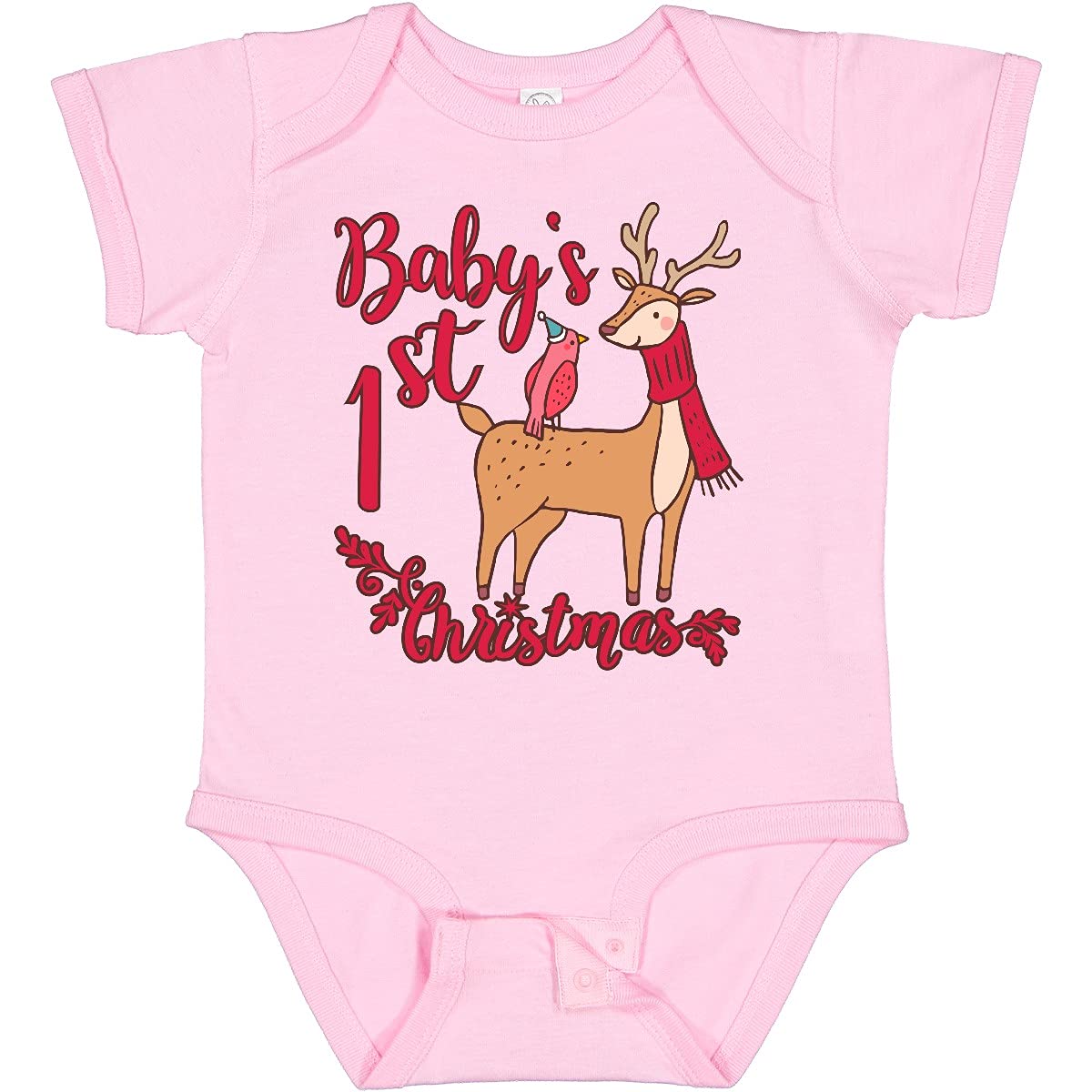 Inktastic Baby's First Christmas Bodysuit - Cute Holiday Outfit for Newborns & Infants - Perfect for Christmas Photos, Family Gatherings & Festive Celebrations