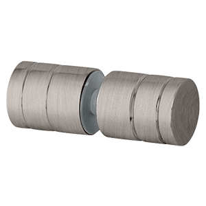 25mm x 30mm Brushed Nickel Round Shower Door Knob - Durable Bathroom Hardware for Shower Enclosures and Glass Doors