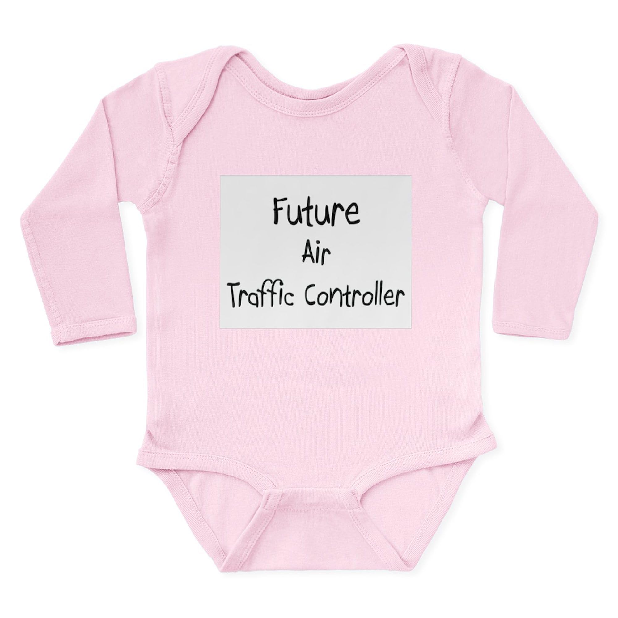 Future Air Traffic Controller Baby Bodysuit - Cute Long Sleeve Infant Romper for Boys & Girls | Perfect for Aviation-Themed Parties & Career Day Outfits