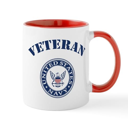 White/Red Inside - U. S. Navy Veteran