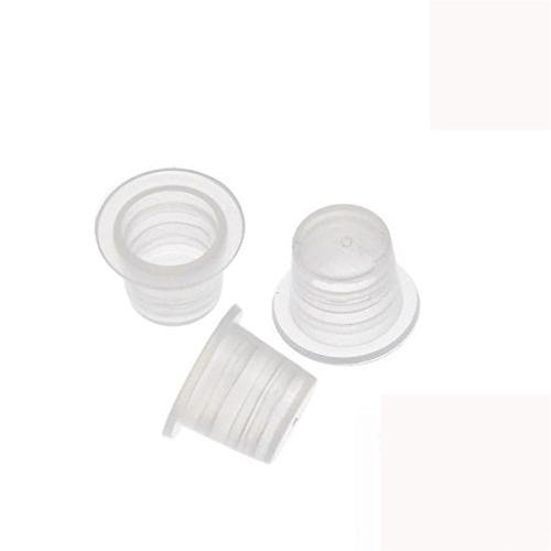 100pcs Permanent Makeup Plastic Caps & Cups Set - Tattoo Pigment Ink Holder Accessories for Professional Tattoo Artists | Ideal for Tattoo Studios, Home Use & Ink Storage