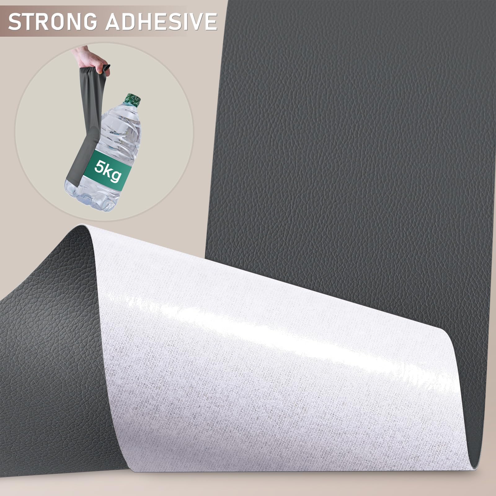 Self-Adhesive Leather Repair Patch Kit - 4