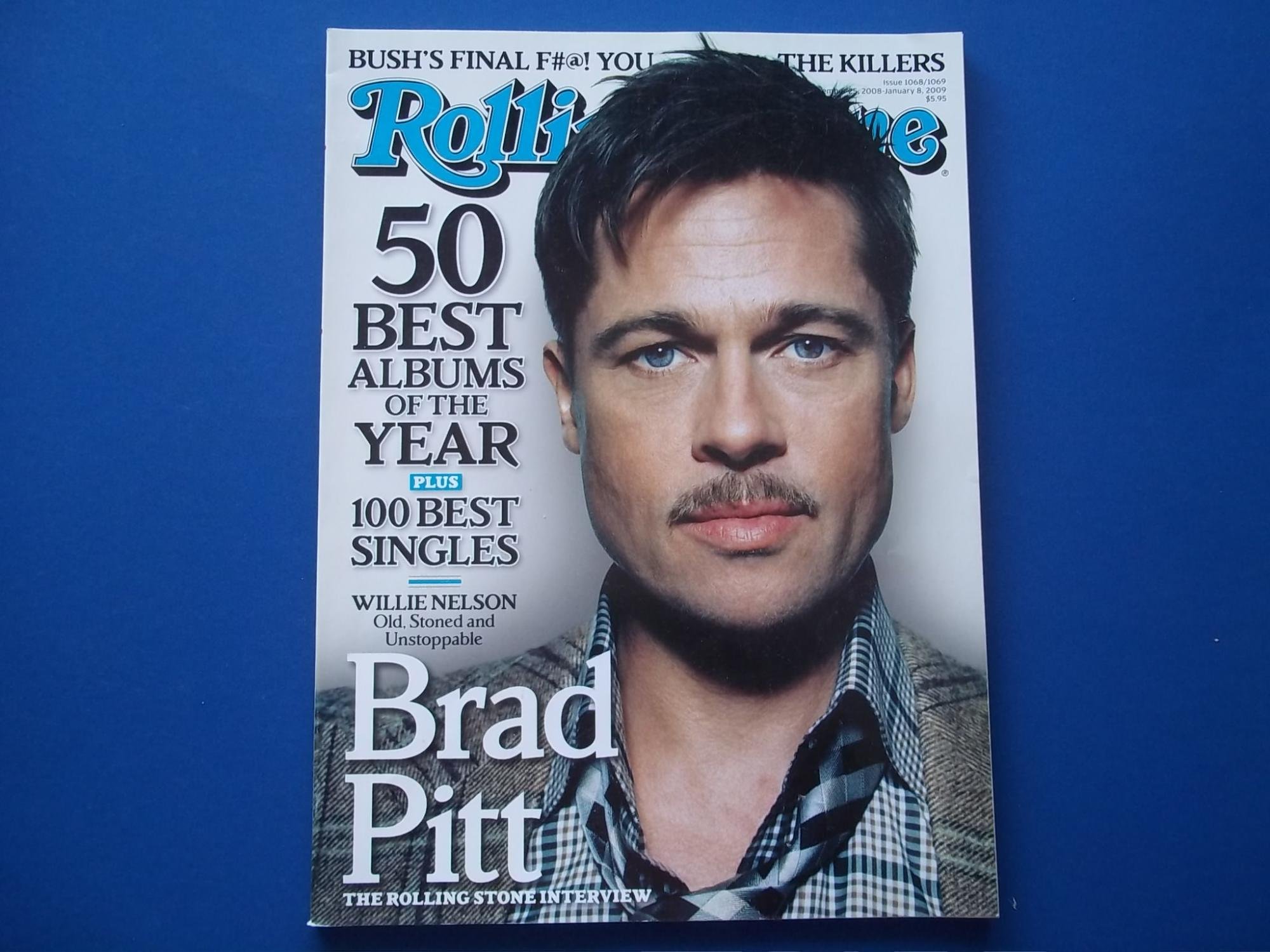 Rolling Stone Magazine Issue 1068/1069 January 2009 - Brad Pitt Cover & Exclusive Interview | Collectible Music & Pop Culture Memorabilia for Fans & Enthusiasts