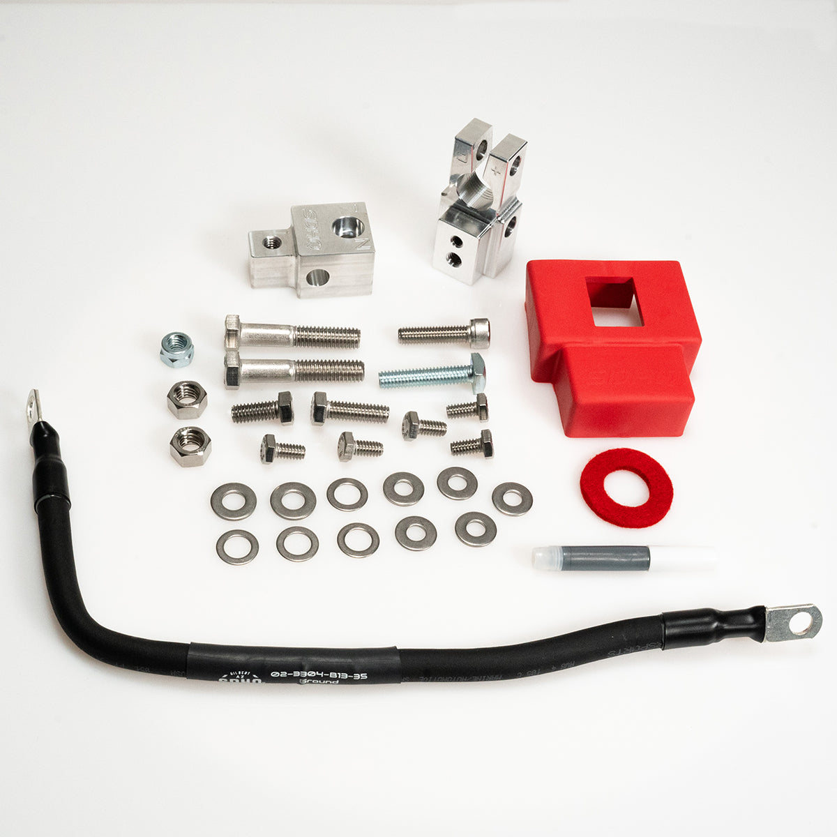 2022-2024 Toyota Tundra SDHQ Heavy-Duty Billet Battery Terminal Kit - Corrosion-Resistant High-Performance Upgrade for Off-Road & Towing Applications