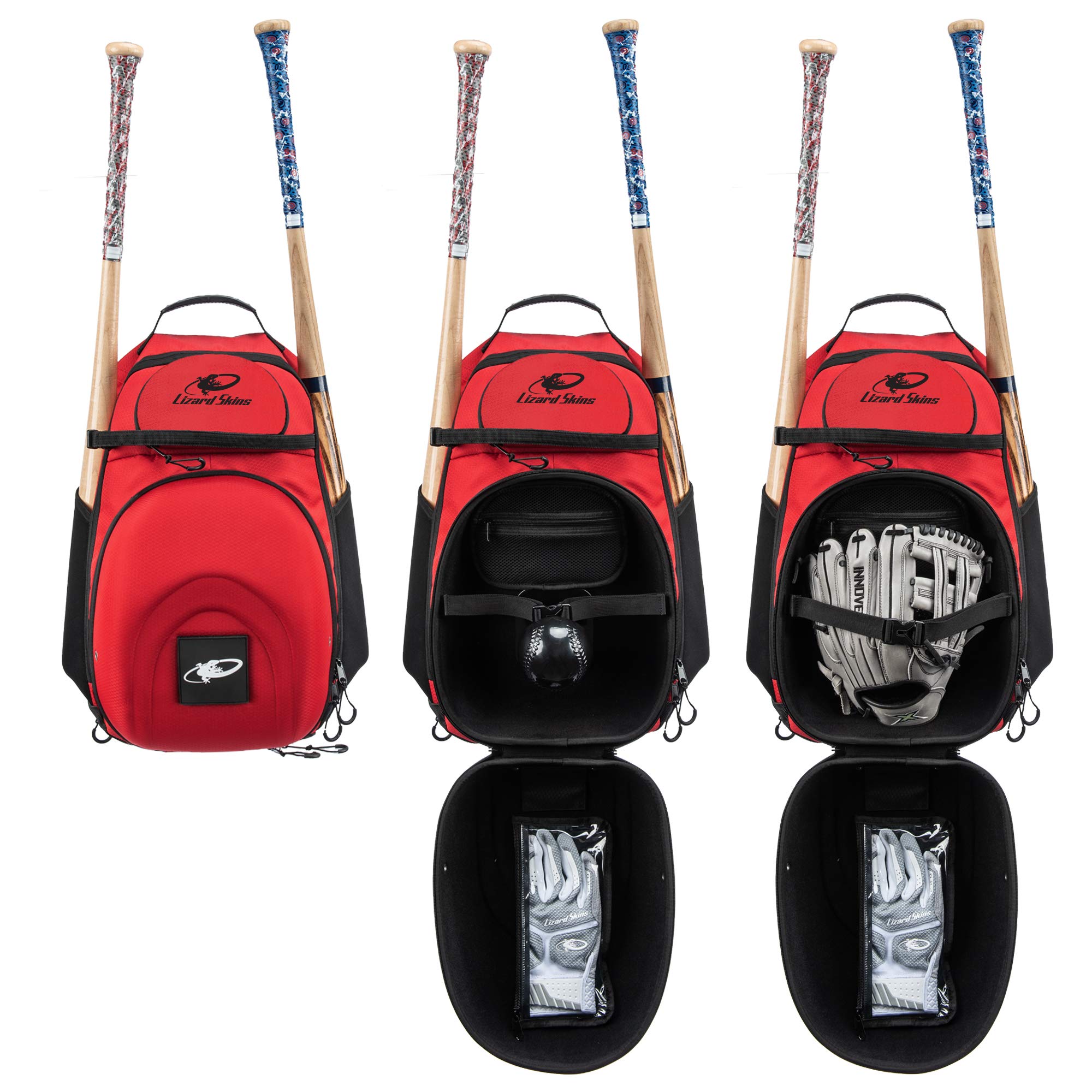 Lizard Skins Ultimate Baseball & Softball Bat Pack - Durable Equipment Backpack for Players | Perfect for Training, Games & Travel
