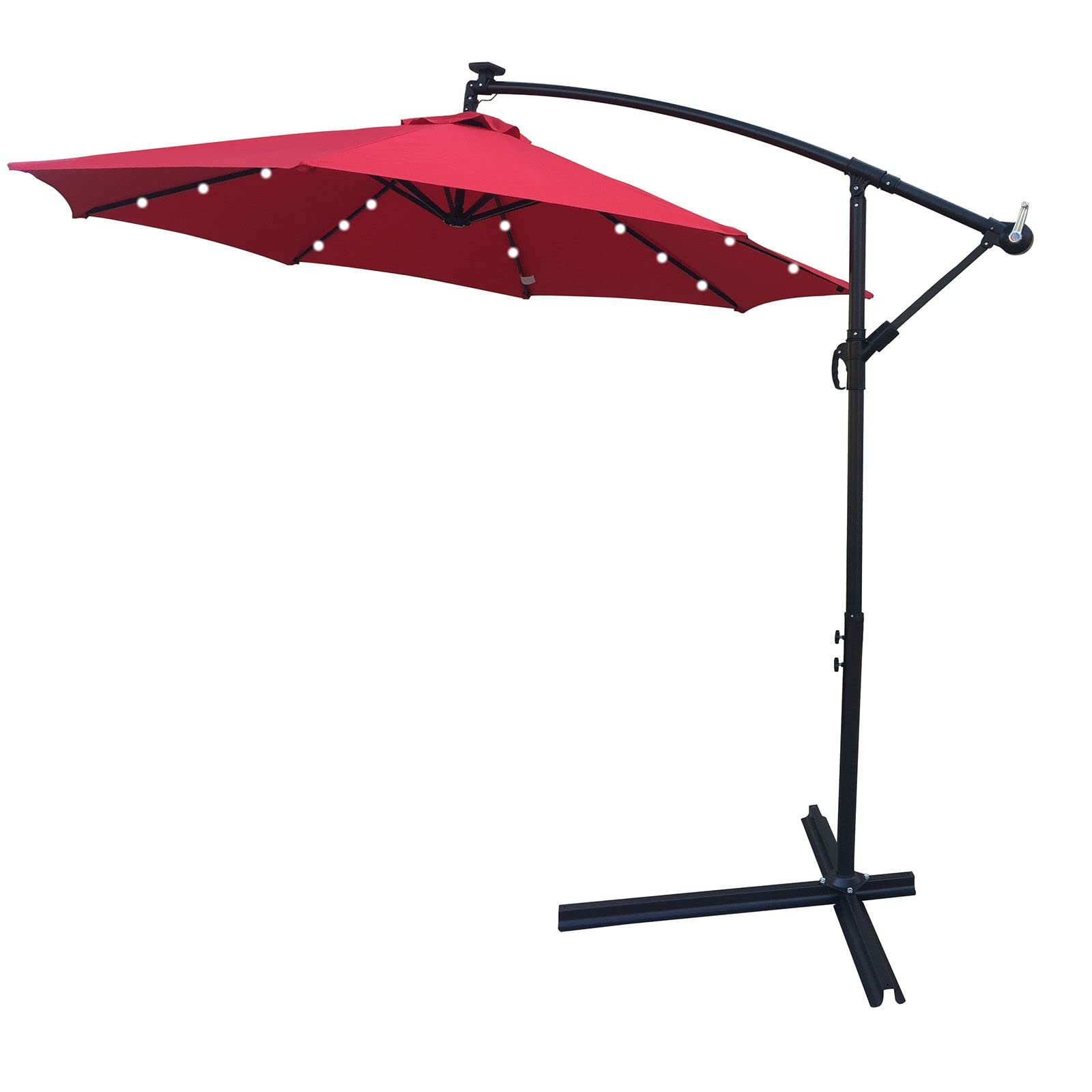 Solar Powered Patio Umbrella Lights - Windproof & Rustproof Outdoor Umbrella Lights for Deck, Garden, and Patio Market - Perfect for Backyard, Poolside, and Outdoor Dining
