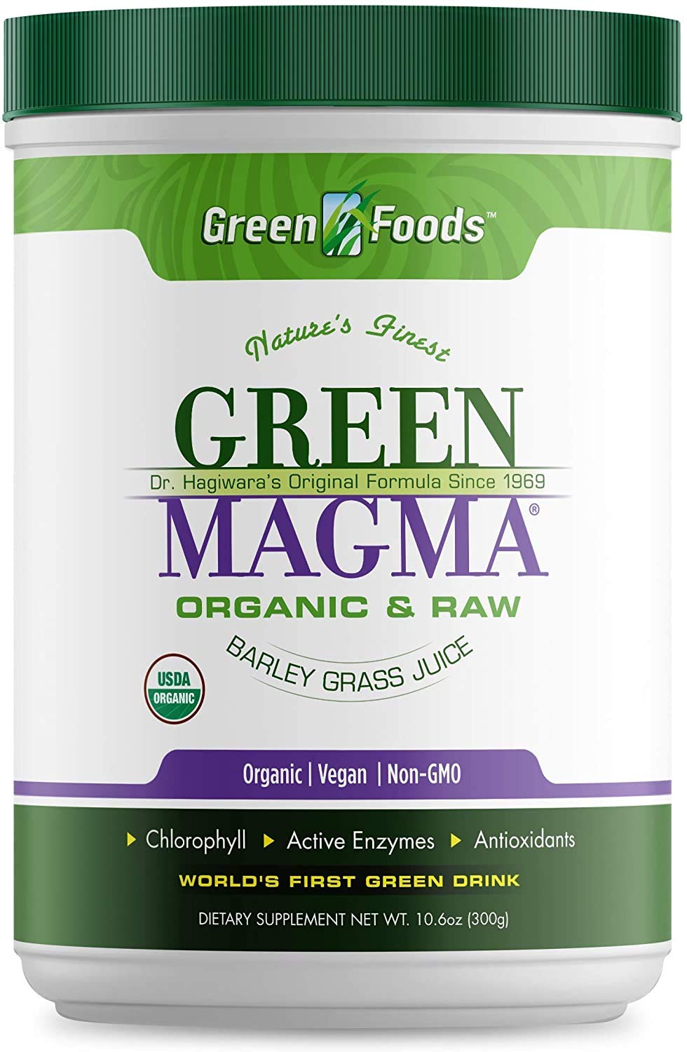 Organic Green Magma Superfood Powder - 10.6oz (2-Pack) | Supports Digestion, Boosts Immunity & Energy | Natural Detox & Stress Relief | Perfect for Smoothies, Juices & Daily Wellness Routine