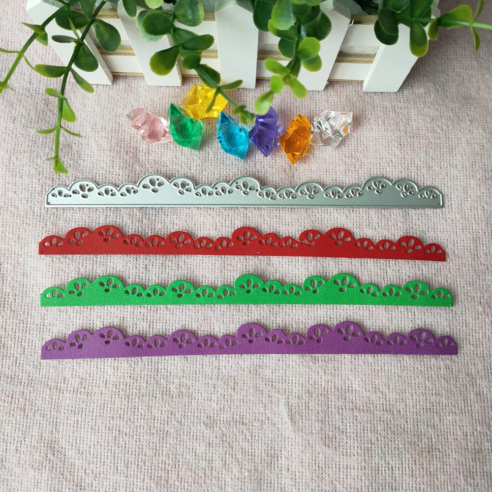 Premium Long Strips Lace Metal Cutting Dies for Scrapbooking, DIY Paper Cards, Decorative Carving & Crafting - Perfect for Card Making, Home Decor, and Wedding Invitations