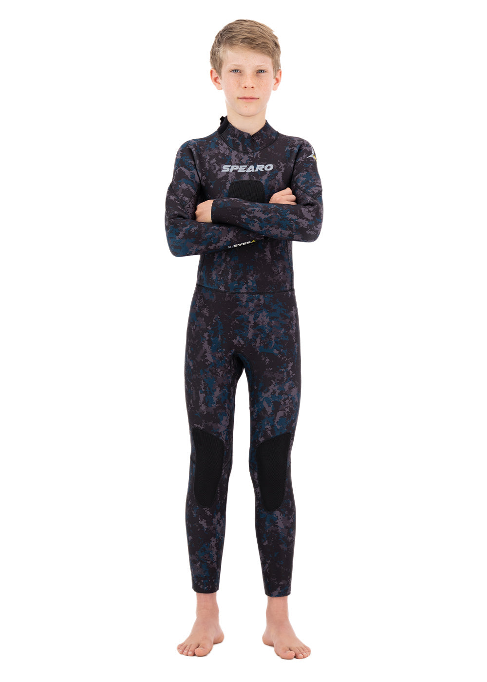 Spearo 7 Seas Kids 3.5mm Neoprene Spearfishing Wetsuit - Warm & Flexible for Young Divers - Perfect for Ocean Adventures & Snorkeling
