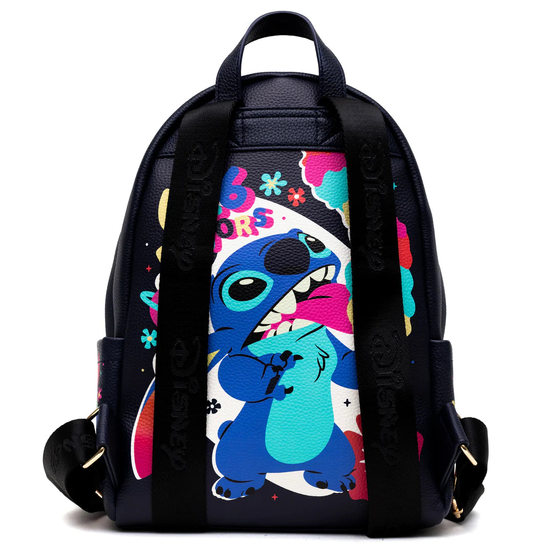 WondaPop Stitch Mini Backpack for Women & Teens - Cute Disney Lilo & Stitch Character Small Backpack - Perfect for School, Travel, Cosplay & Disney Theme Parks