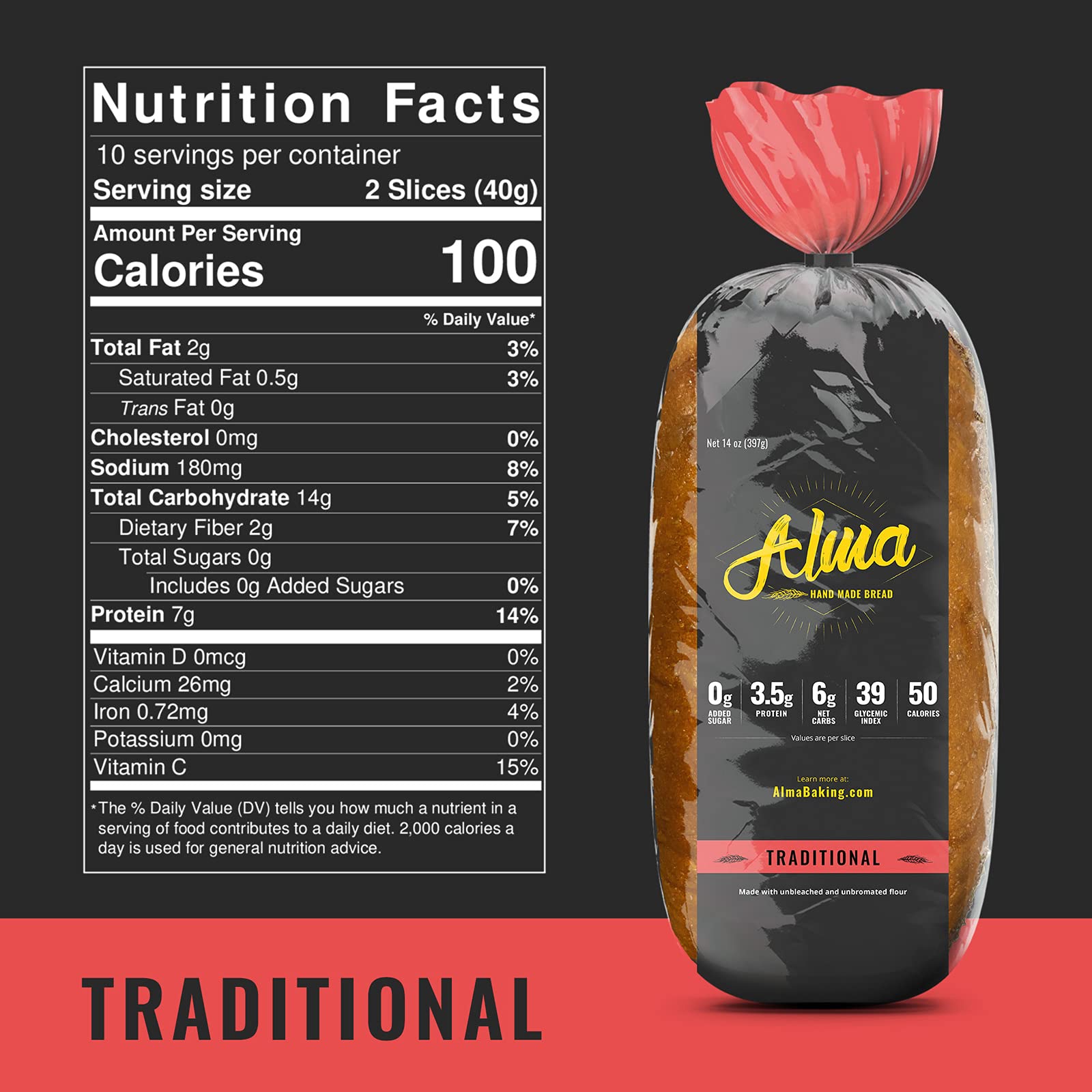 Low Carb Keto Bread - Sugar Free, Low Glycemic, Low Calorie Sliced Sandwich Loaf - Alma Baking Bread Variety Sampler (14oz, Pack of 3) - Perfect for Keto Diet, Diabetics & Healthy Breakfast Toast