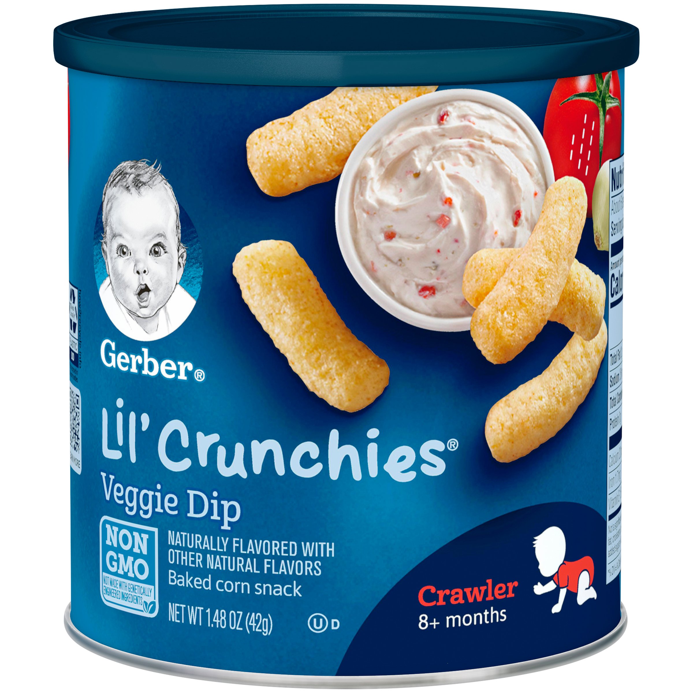 Organic Gerber Baby Food Pouches & Snacks for Toddlers 12+ Months - Value Pack with Lil Crunchies (8th Generation) | Healthy On-the-Go Snacks for Daycare, Travel & Outdoor Activities