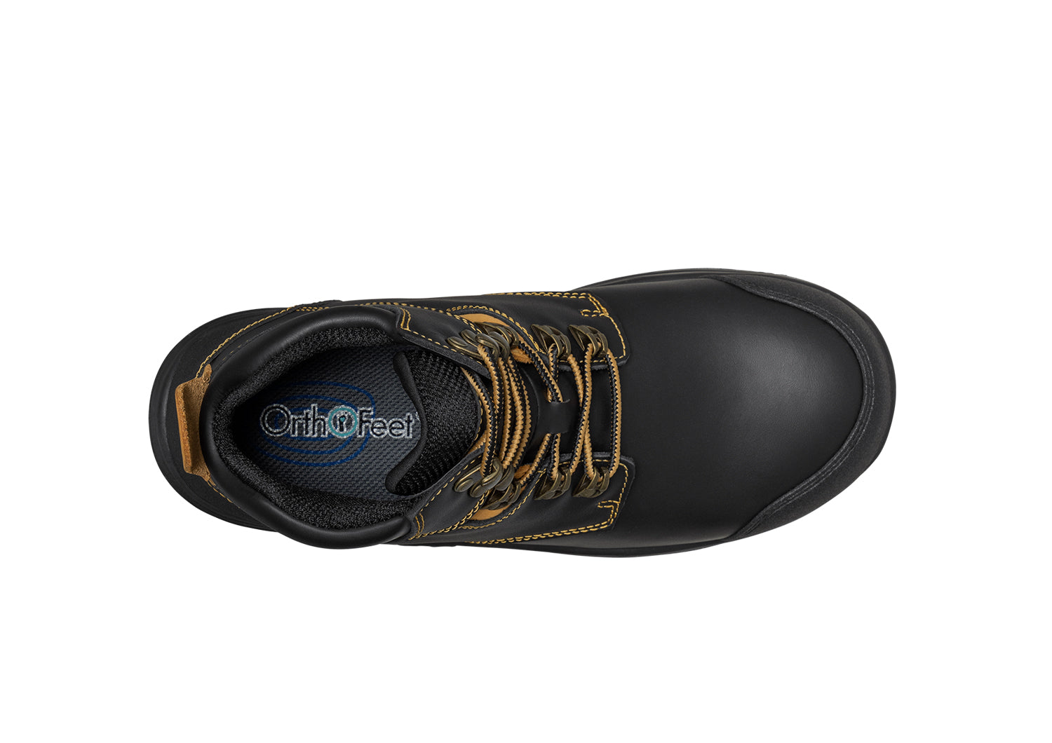 Men's Black Granite Work Boots - Durable & Slip-Resistant Safety Shoes for Construction, Outdoor & Heavy Duty Work