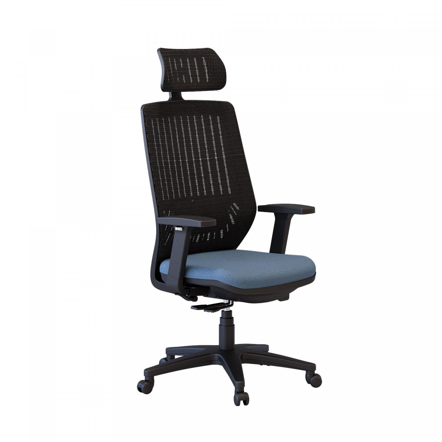 Noah Office Chair - Ergonomic Mesh Back Adjustable Height Swivel Task Chair with Lumbar Support - Blue Sapphire - Perfect for Home Office, Gaming, and Workspace Comfort