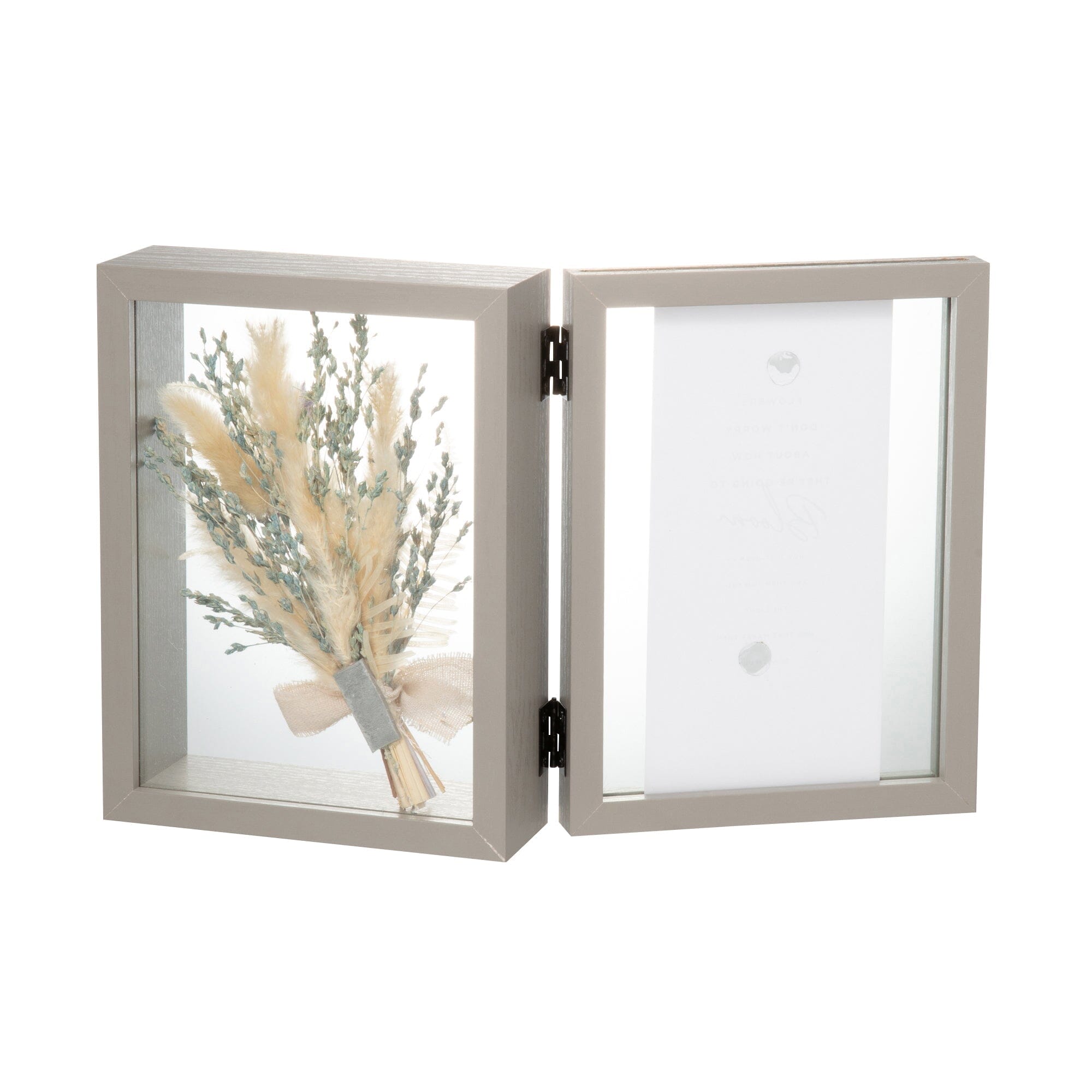 Premium Dried Blue Flower Frame - Elegant Home Decor for Wall, Wedding, Gift & Boho Room Aesthetic