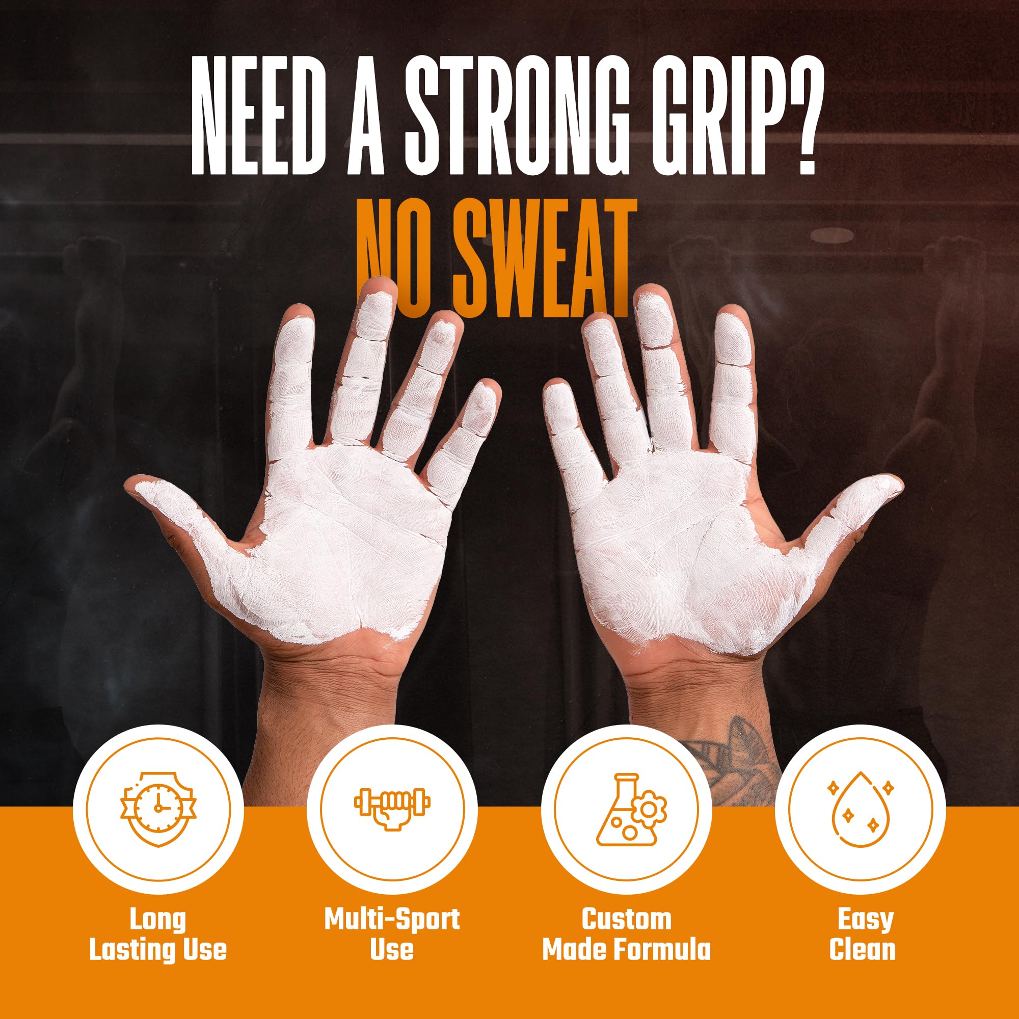 Liquid Chalk for Weightlifting & Gym - Non-Slip Grip for Rock Climbing, CrossFit & Fitness | Sweat-Free Hands for Bouldering, Gymnastics & Pole Dancing | Ideal for Bodybuilding & Intense Workouts