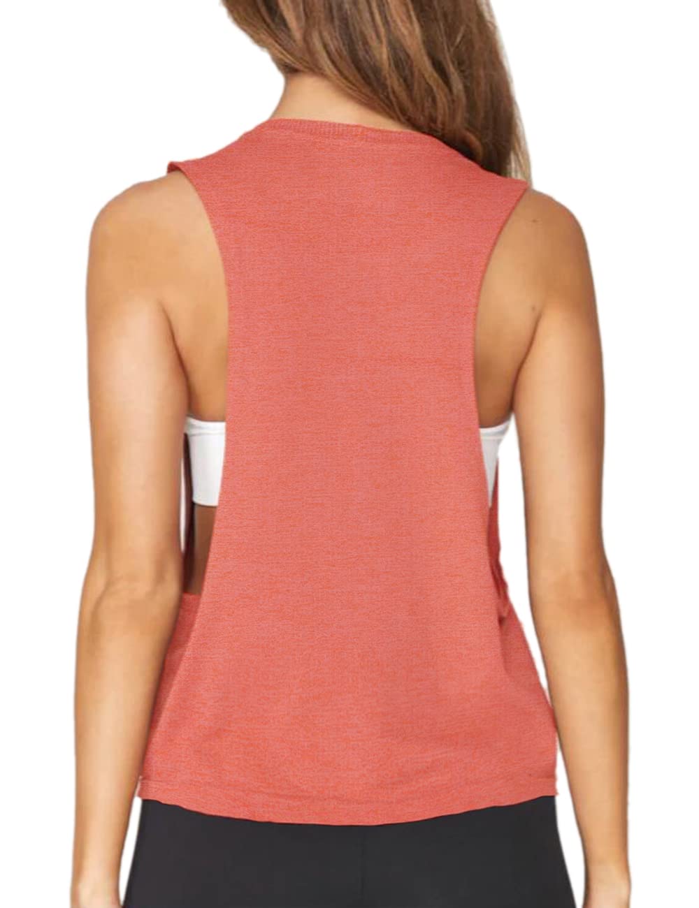 Women's Workout Tank Tops - Sleeveless Cropped Athletic Shirts for Gym, Yoga & Running | Breathable & Comfortable Fitness Apparel for Women | Perfect for Workouts, Yoga Sessions & Cardio Training