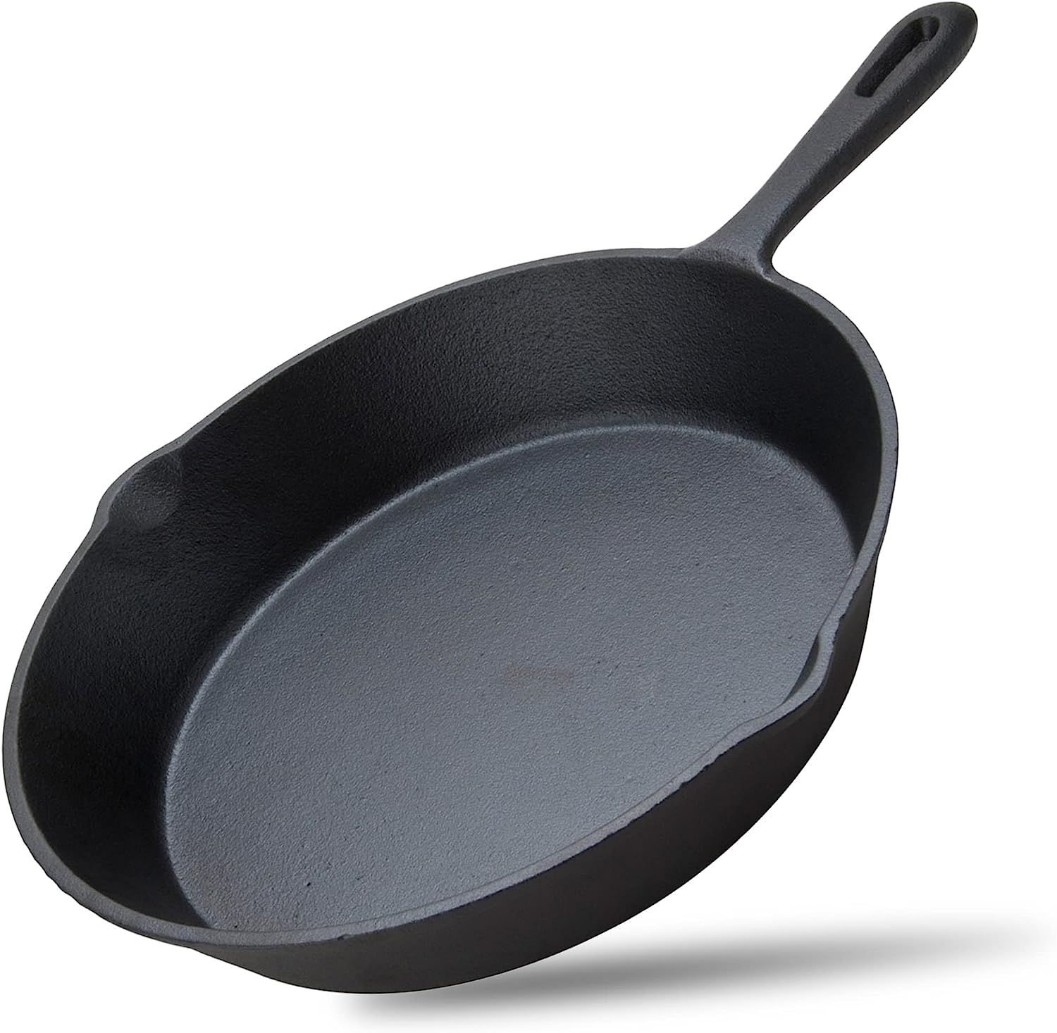 10-Inch 26cm Cast Iron Skillet - Pre-Seasoned Chef Quality Cookware Pan for Frying, Baking & Grilling - Perfect for Stovetop, Oven & Camping Use