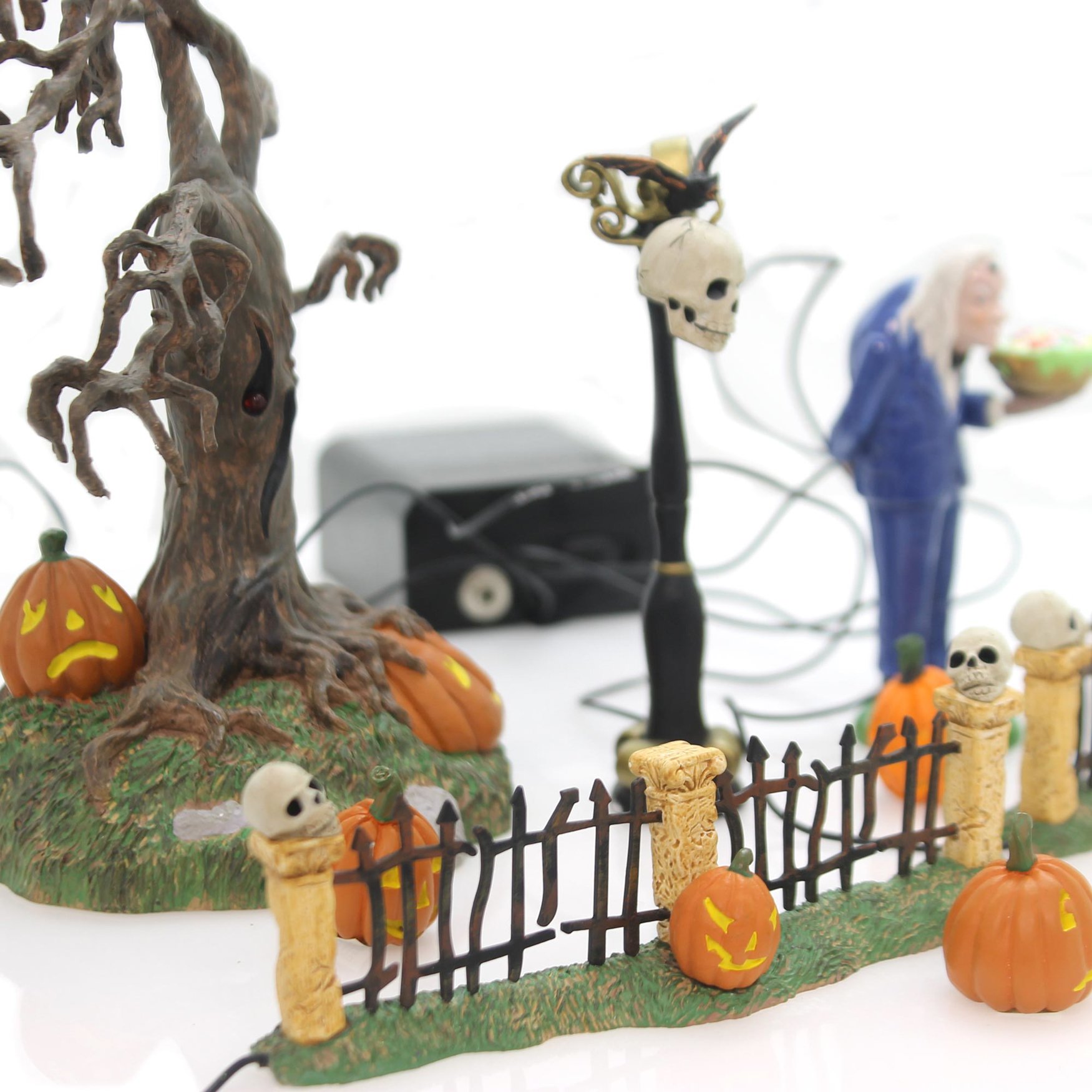 Dept. 56 Halloween Graveyard Landscape Set - Spooky Home Decor for Halloween Party & Haunted House Display