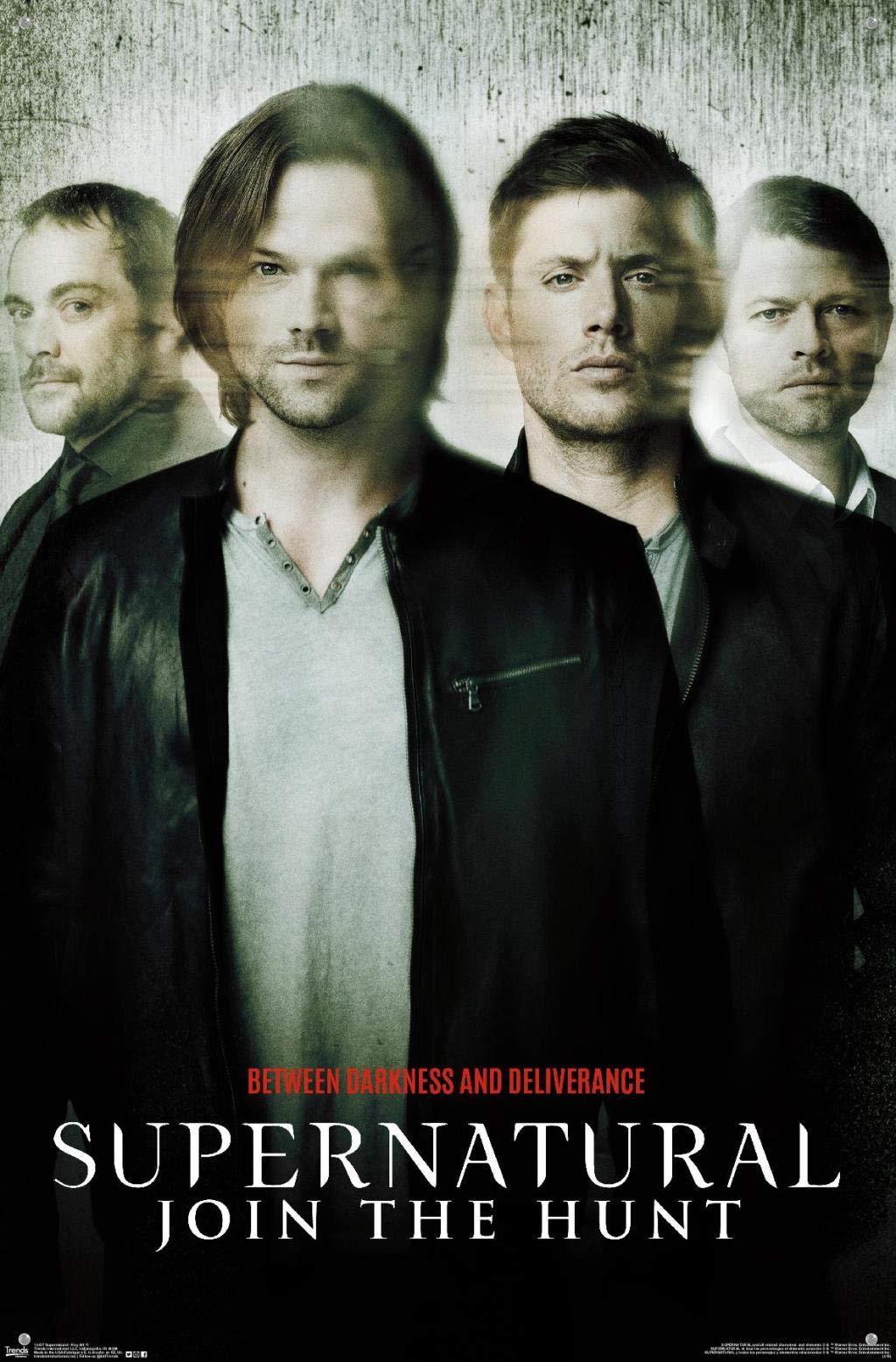 Supernatural TV Show Key Art 11 Wall Poster - 24x36 Inch Framed Print with Push Pins - Perfect for Bedroom, Living Room & Office Decor