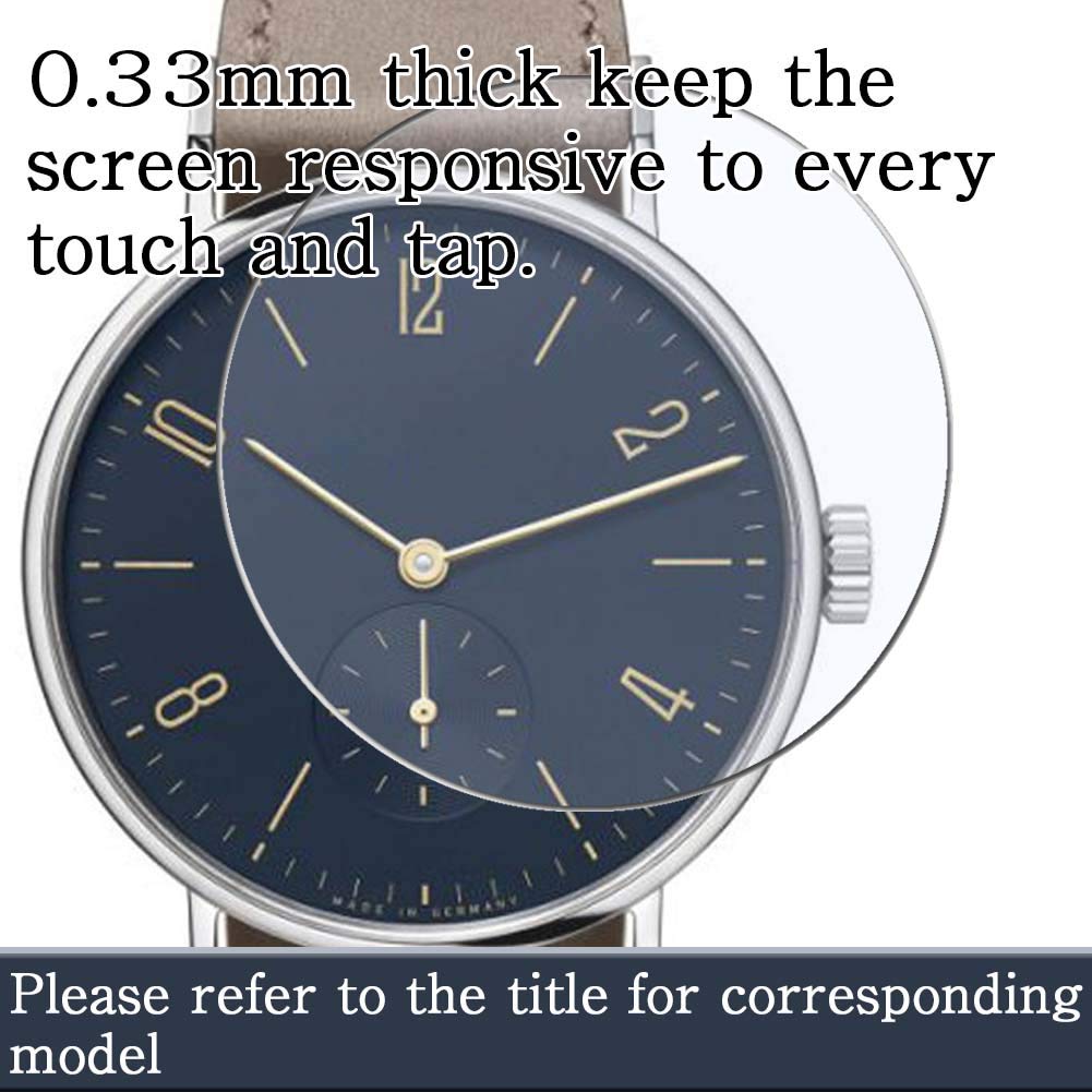 3 Pack Tempered Glass for UMIDIGI UWATCH GT - Screen Protector for Smartwatch Protection