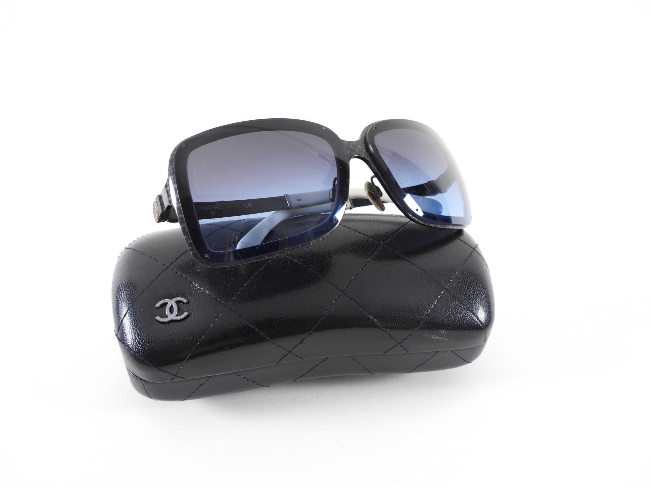 Chanel Square Sunglasses with Dark Blue Lens L1294 - Luxury Designer Shades for Women, UV Protection & Fashion Statement - Perfect for Beach, Driving & Outdoor Activities